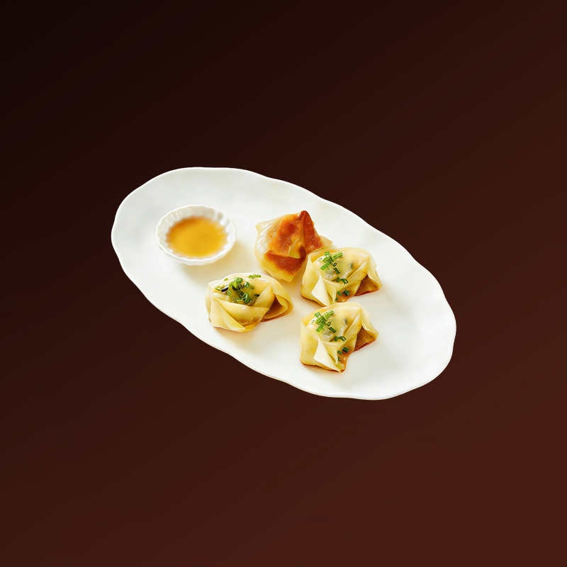 Pan Fried Juicy Pork Wontons (6 pieces)