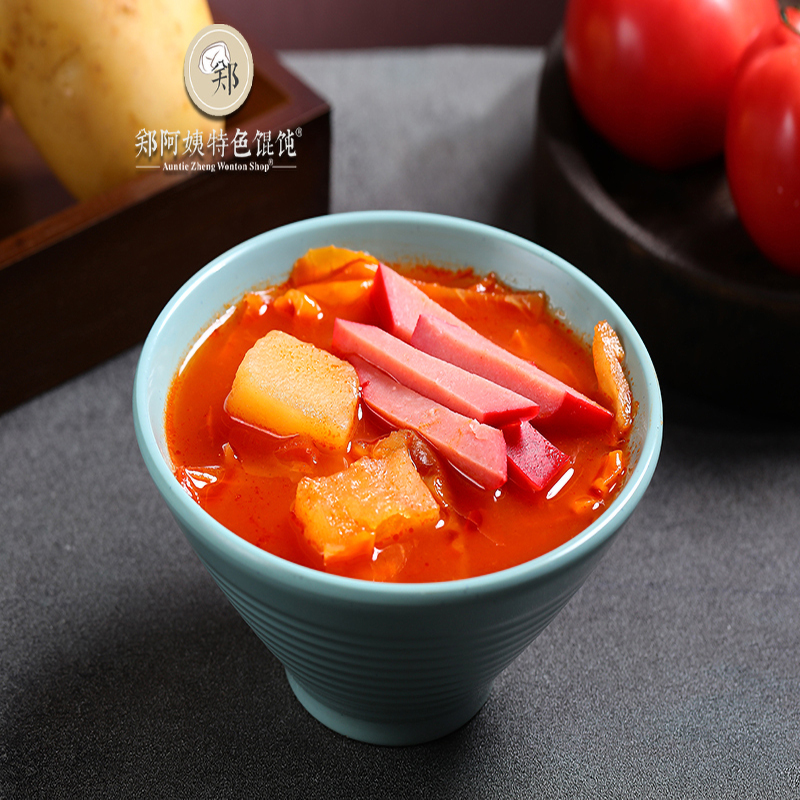 Shanghai-Style Tomato Soup with Red Sausage