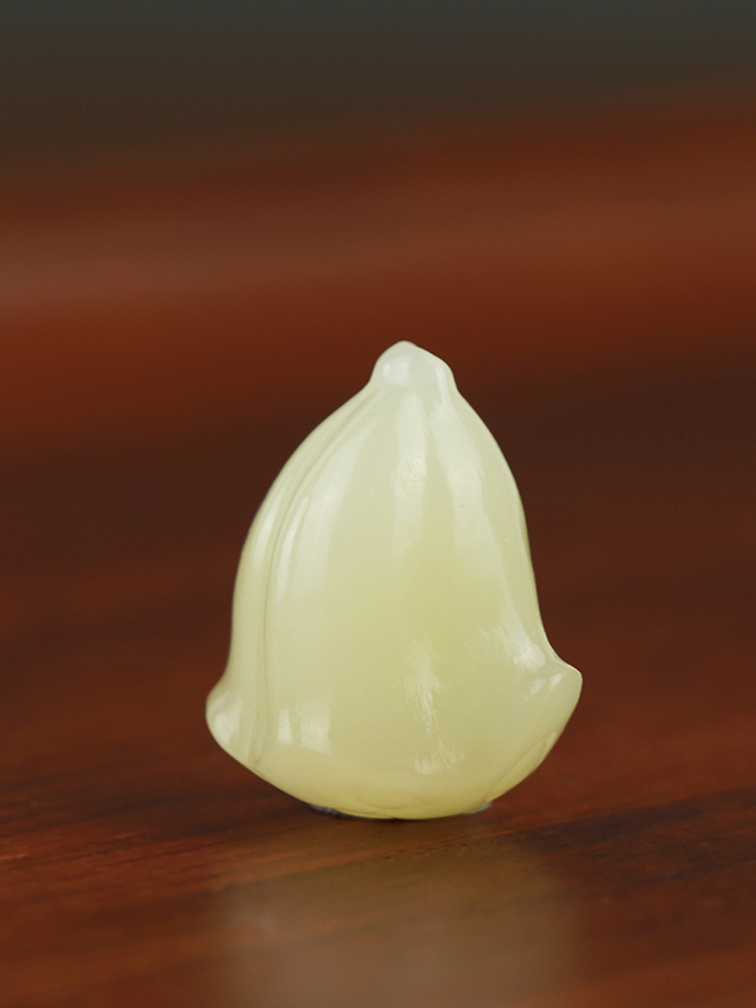 Snowy Lotus Pod · Hetian Yellow Jade Pendant