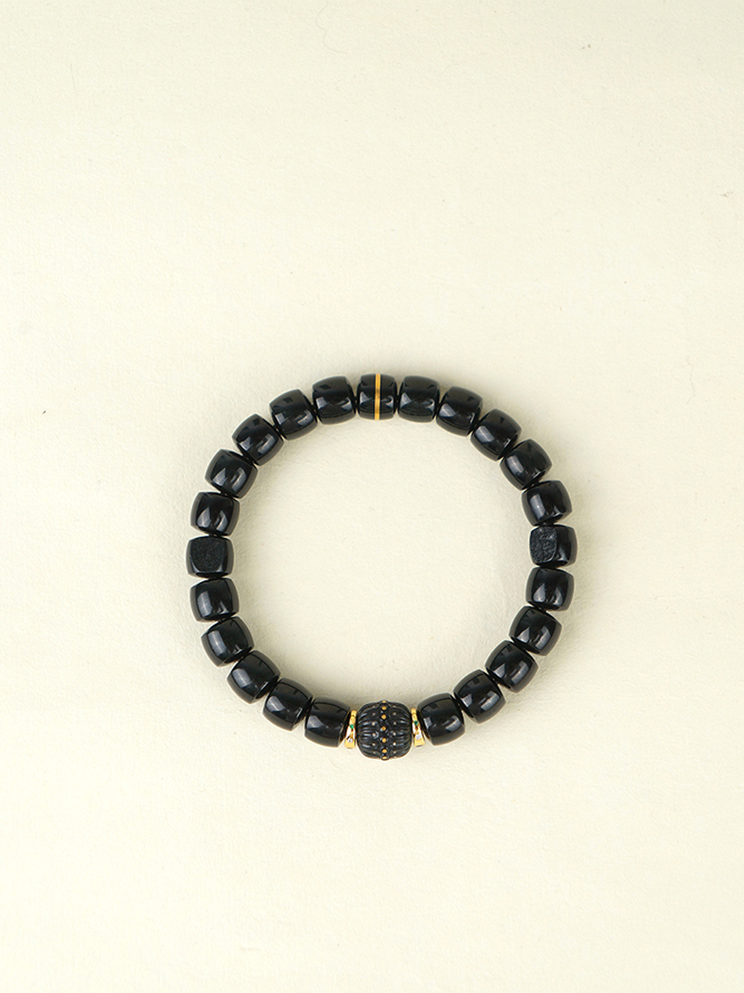 Hetian Jade Seed Material Black-Green Bracelet