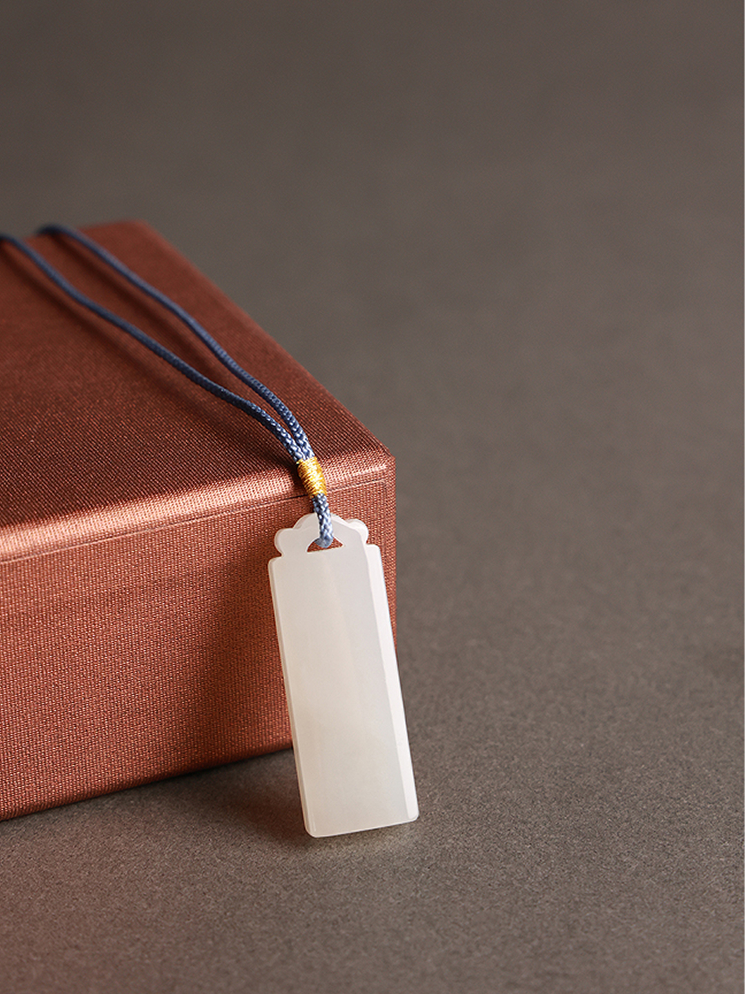 White Jade "Ping An" Pendant – A Canvas of Serenity