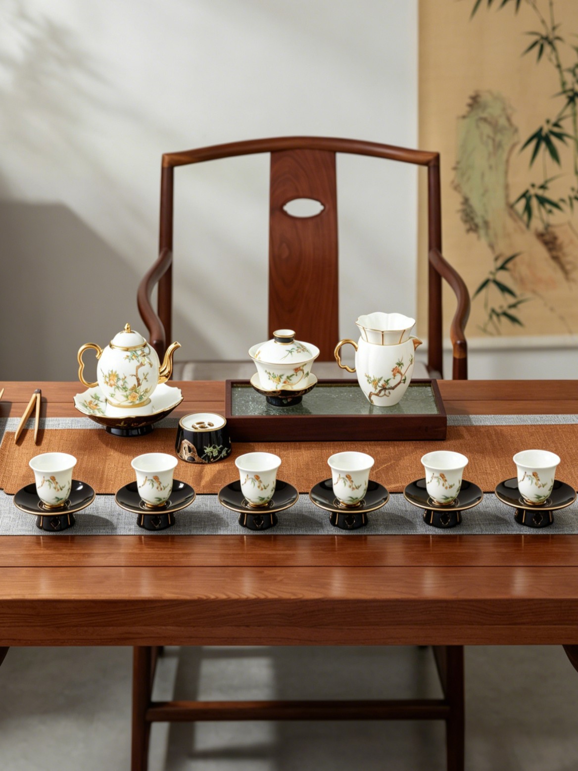 Chinese Ceramic Kung Fu Tea Set