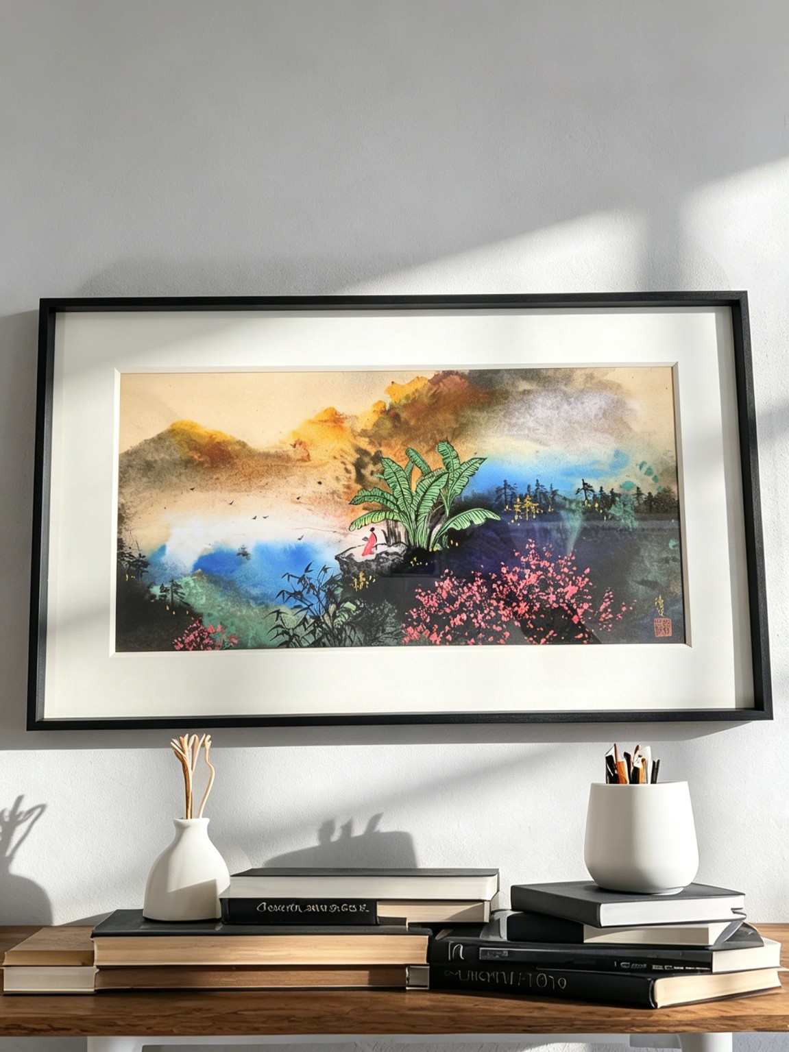 Print of Li Qingzhao Banana Poetry